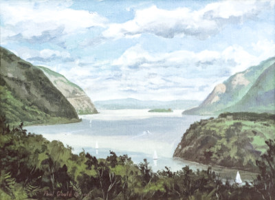 Hudson River Paintings, 2 Works