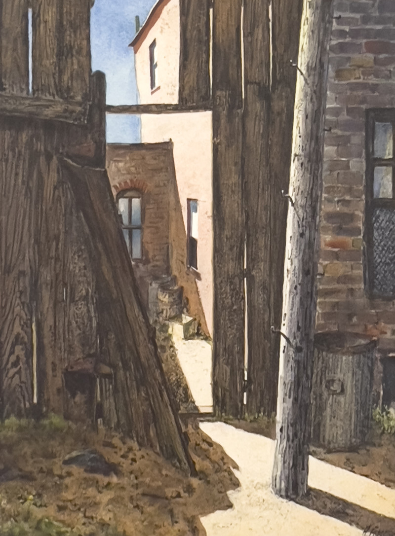 Henry Martin Gasser - Untitled (Alleyway)