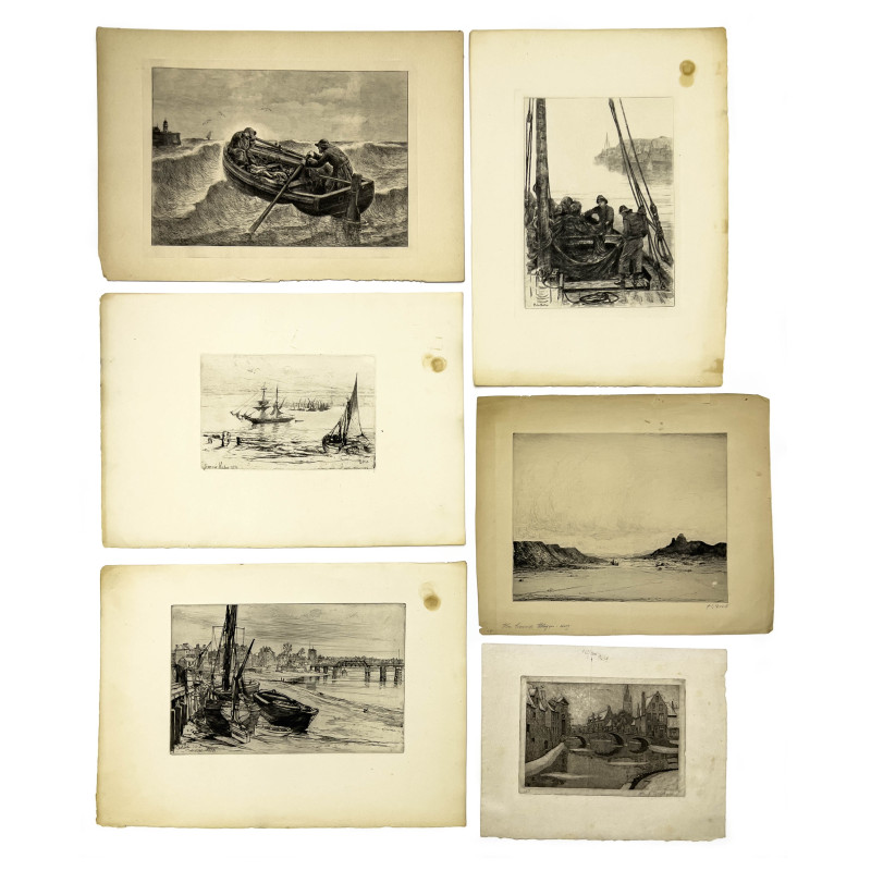 Ships at Sea and Landscapes, 6 Editions