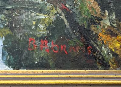 Post-Impressionist Canal Painting