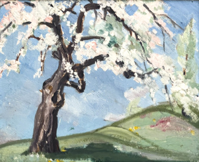 Joni Emily and Unknown Artist - Two Landscape Painting