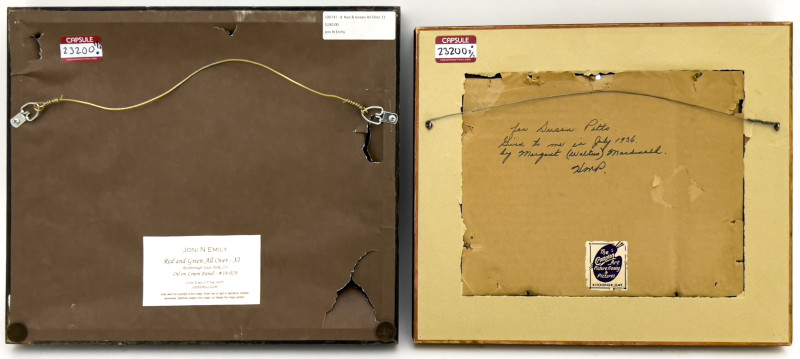 Joni Emily and Unknown Artist - Two Landscape Painting