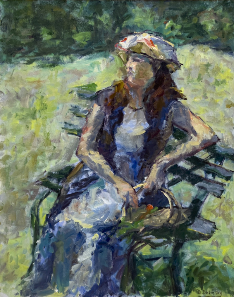 Bruno Dolinski - Untitled (Girl on Park Bench)