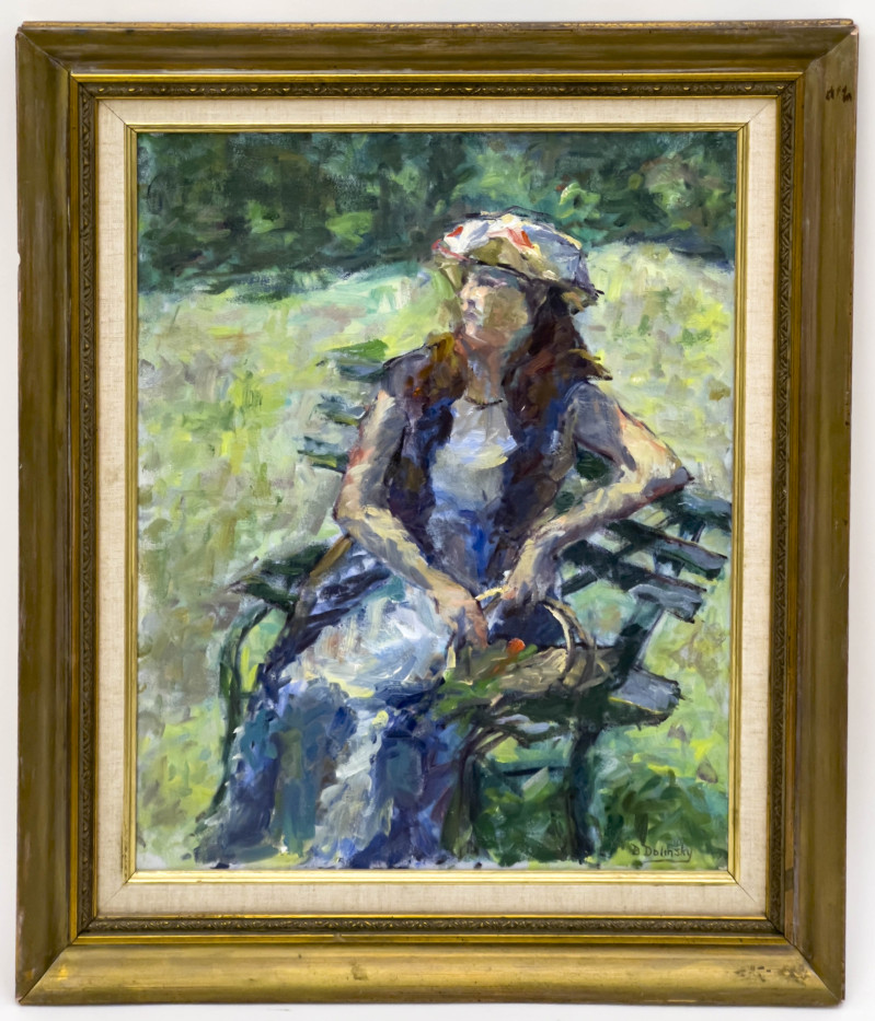 Bruno Dolinski - Untitled (Girl on Park Bench)