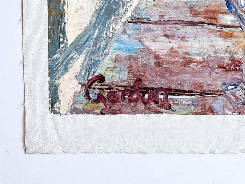 H. Gordon Wang - Untitled (Still Life in Front of Fireplace)