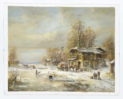 Janez Kenzer - Untitled (Winter Village)