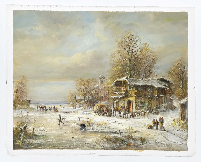 Janez Kenzer - Untitled (Winter Village)