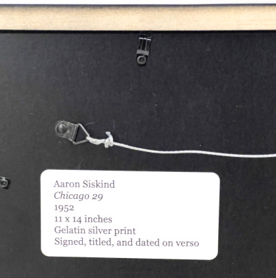 Aaron Siskind - Chicago 29