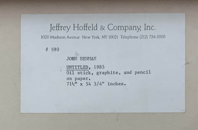 John Newman - Untitled (Abstract Form)