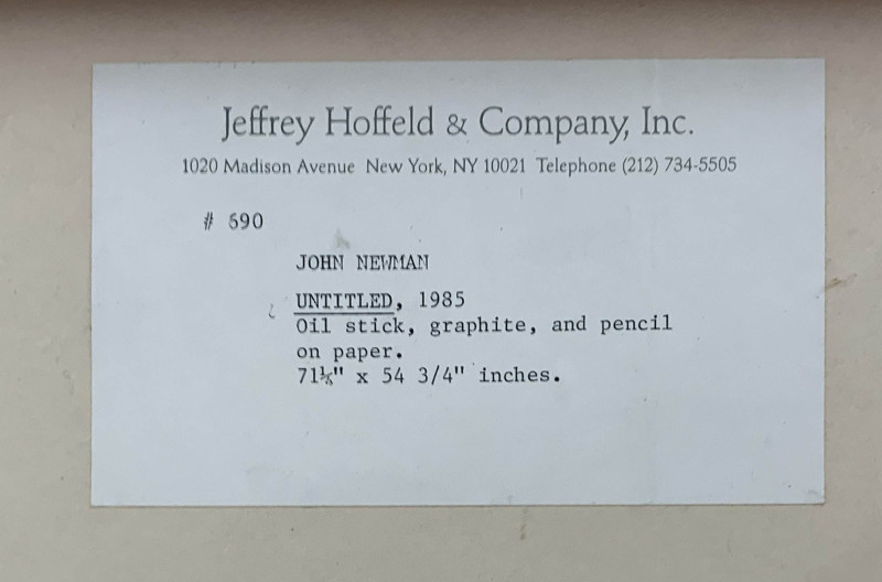 John Newman - Untitled (Abstract Form)