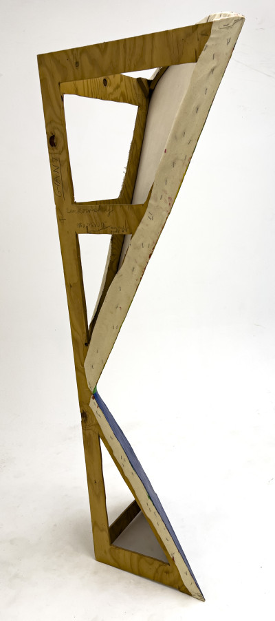 Marilyn Lenkowsky - Untitled (Green and Blue Triangles)