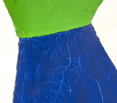 Marilyn Lenkowsky - Untitled (Green and Blue Triangles)