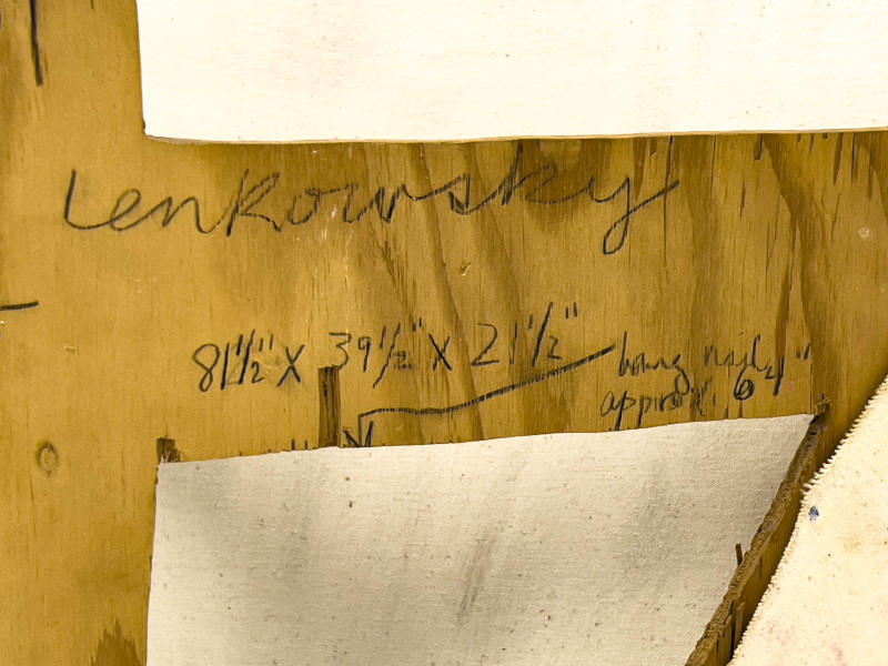 Marilyn Lenkowsky - Untitled (Green and Blue Triangles)