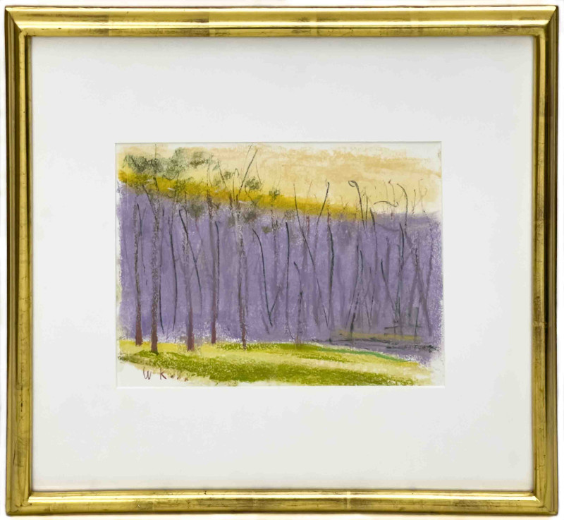 Wolf Kahn - Purple Tree Screen