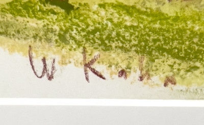 Wolf Kahn - Purple Tree Screen