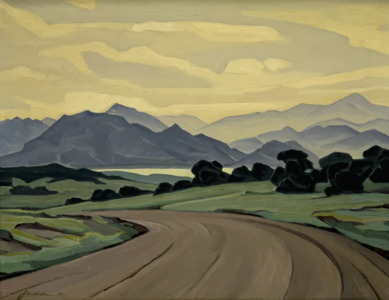 Oscar Jacobson - Westward into the Golden Sunset (near Mt Evans Colorado)