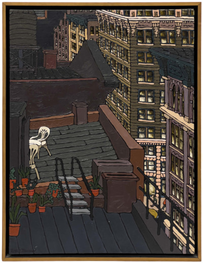 Roxie Munro - White Chairs / 17th Street and 5th Ave
