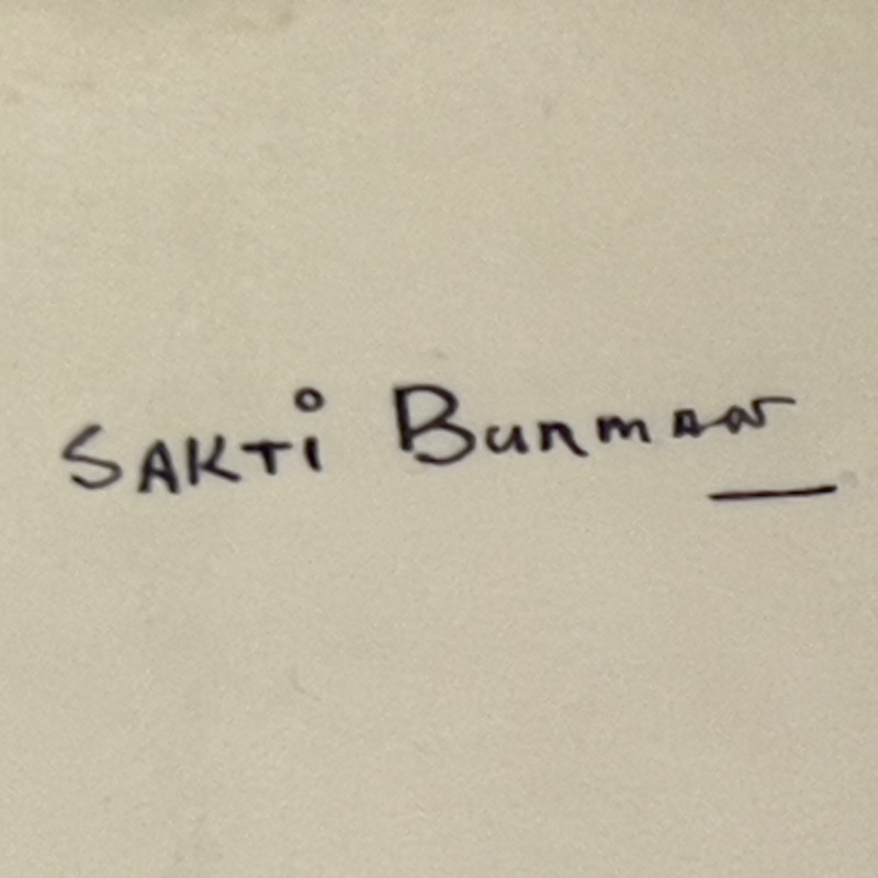 Sakti Burman - Untitled (Figure in a Howdah Astride an Elephant)