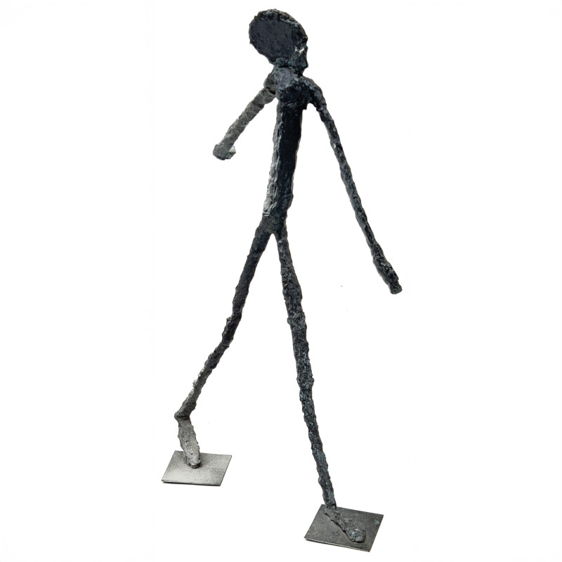 Giacometti Style Walking Man Sculpture