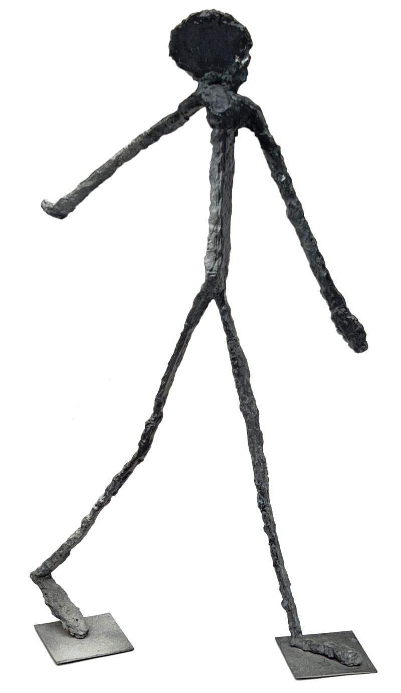Giacometti Style Walking Man Sculpture
