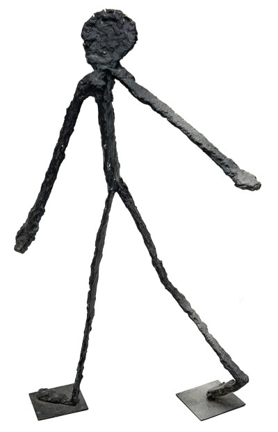 Giacometti Style Walking Man Sculpture