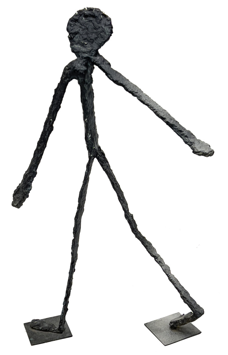 Giacometti Style Walking Man Sculpture