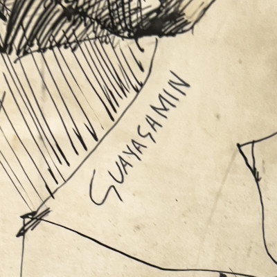 attributed to Oswaldo Guayasamín - Untitled (Portrait of a Woman)