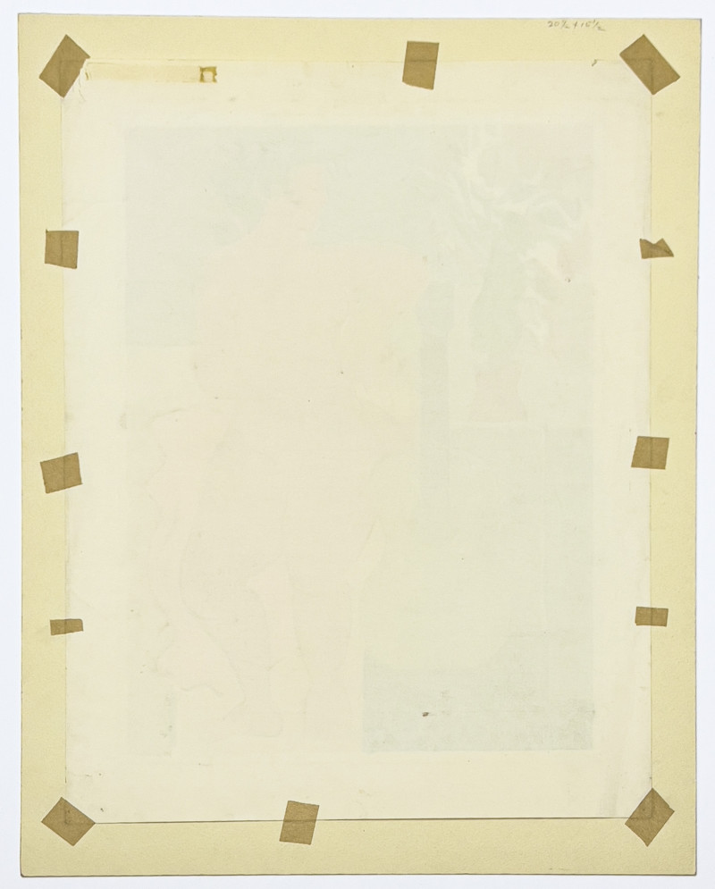 Julio De Diego - Untitled (Nude Figure with Guitar)