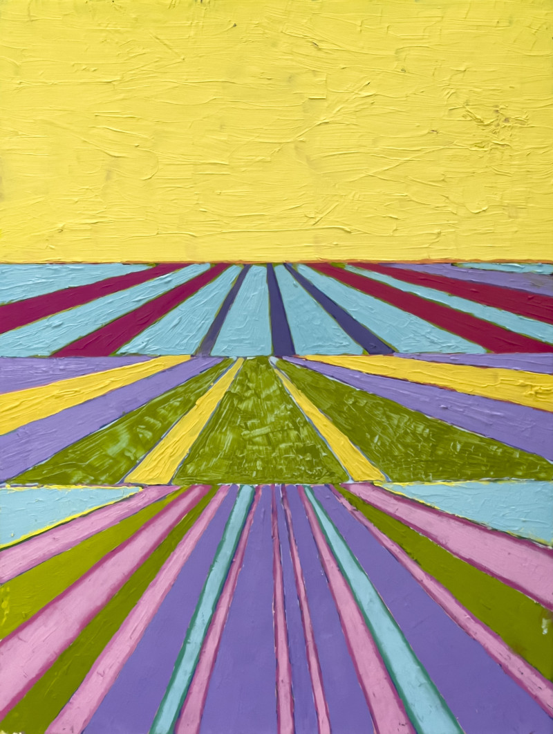 Janet Cooling - Untitled (Geometric Landscapes), 2 Works