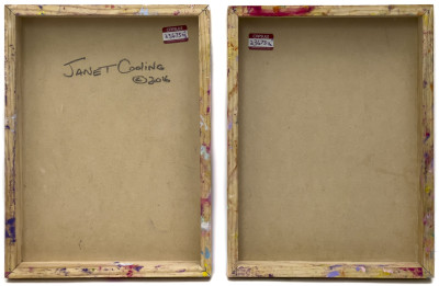 Janet Cooling - Untitled (Geometric Landscapes), 2 Works