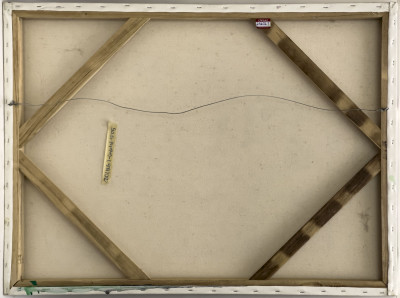 Janet Cooling - Untitled (Green and Pink Composition)