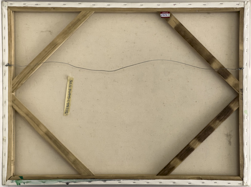 Janet Cooling - Untitled (Green and Pink Composition)