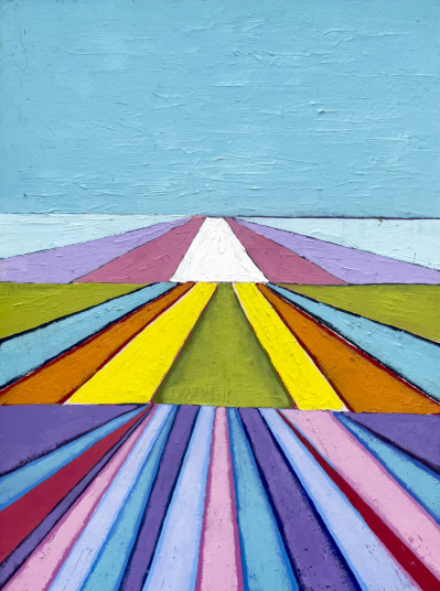 Janet Cooling - Untitled (Geometric Landscapes), 2 Works
