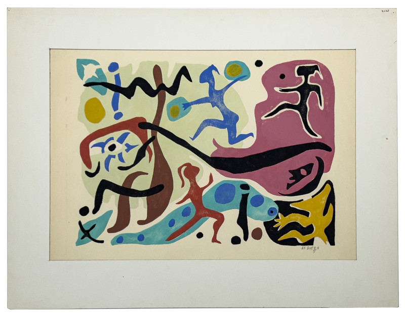 Julio De Diego - Untitled (Figures in Landscape)