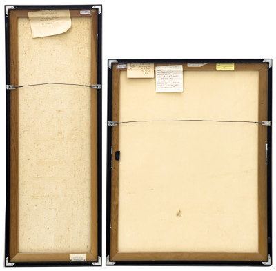 Roger Scholle - The Conservators / The Inspectors' Shift, 2 Paintings