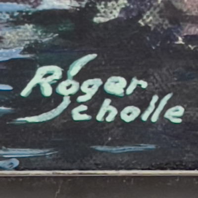 Roger Scholle - The Conservators / The Inspectors' Shift, 2 Paintings