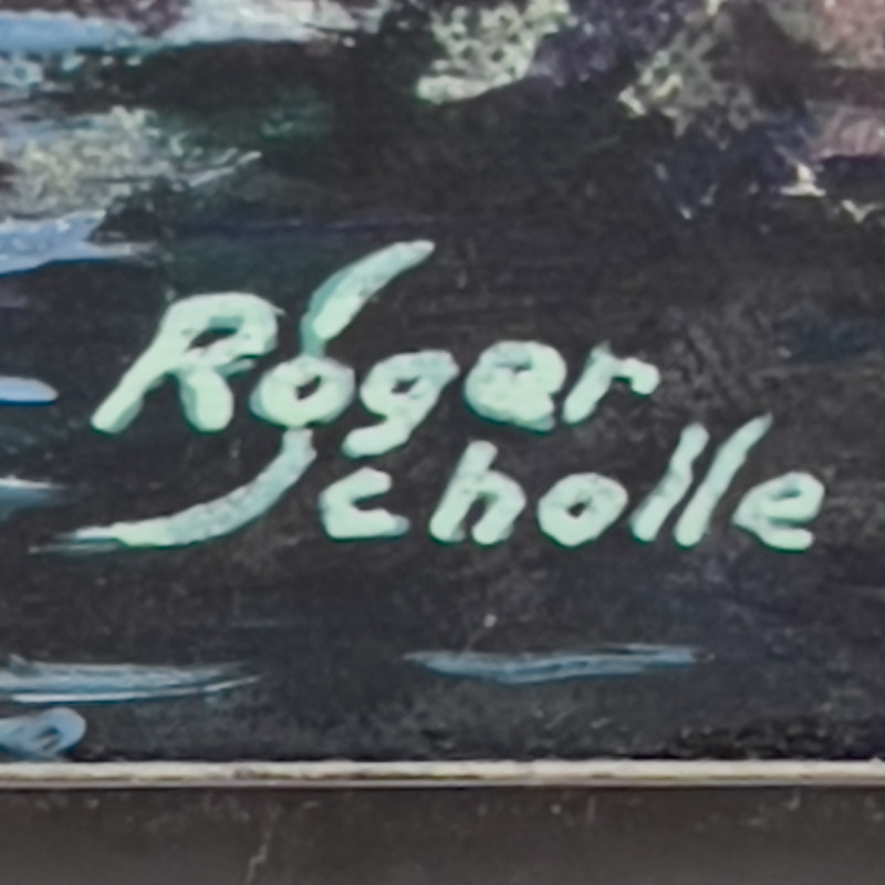 Roger Scholle - The Conservators / The Inspectors' Shift, 2 Paintings