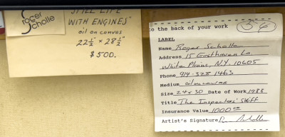 Roger Scholle - The Conservators / The Inspectors' Shift, 2 Paintings