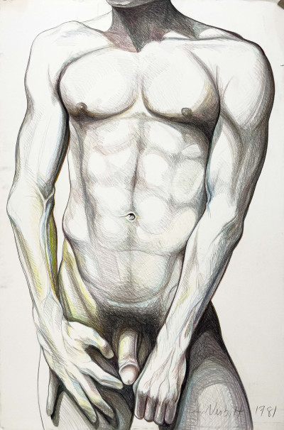 Image for Lot Lowell Nesbitt - Untitled (Male Nude)