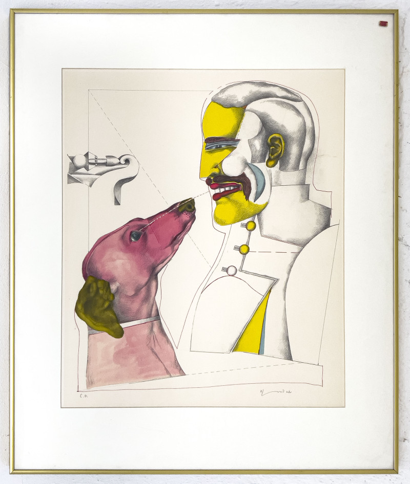 Richard Lindner - Mans Best Friend (from the After Noon portfolio)