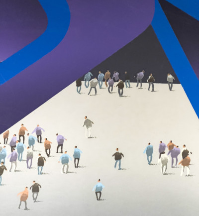 Kurt Larisch - Untitled (Figures with Abstract Form)