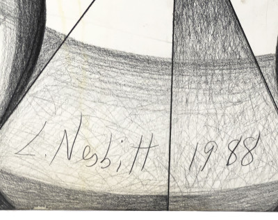 Lowell Nesbitt - Untitled (Male Nude Holding Bull Skull)