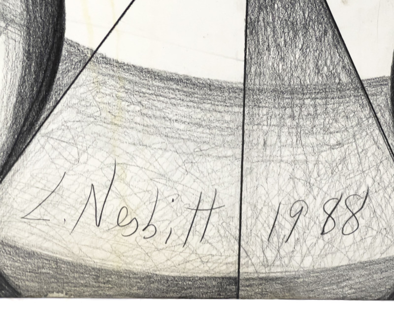 Lowell Nesbitt - Untitled (Male Nude Holding Bull Skull)