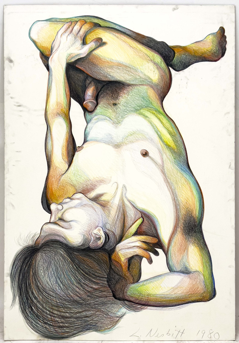 Lowell Nesbitt - Untitled (Lying Nude)