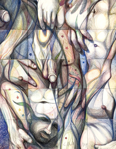 Image for Lot Lowell Nesbitt - Untitled (Deconstructed Nude)