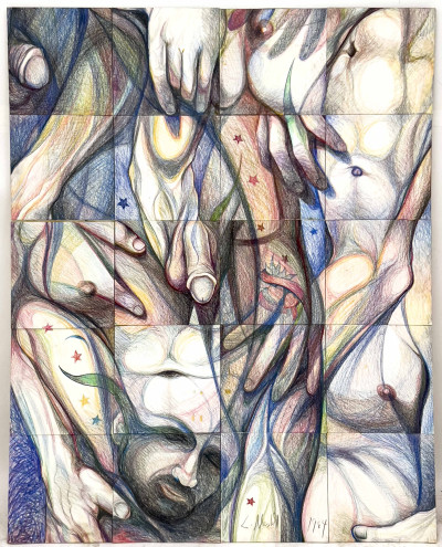 Lowell Nesbitt - Untitled (Deconstructed Nude)