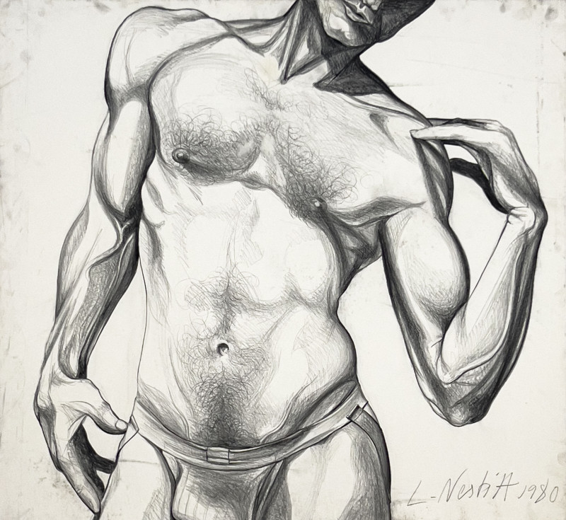 Lowell Nesbitt - Untitled (Male Torso)
