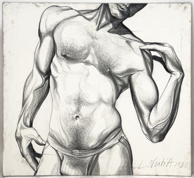 Lowell Nesbitt - Untitled (Male Torso)