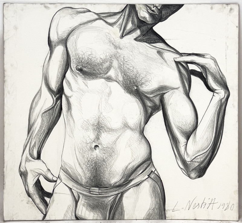 Lowell Nesbitt - Untitled (Male Torso)