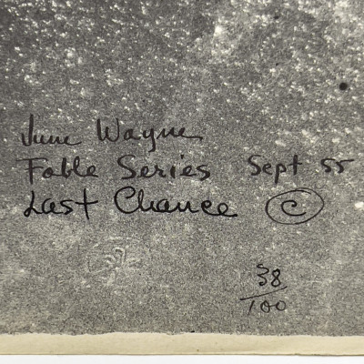 June Wayne - Fable Series, Last Chance